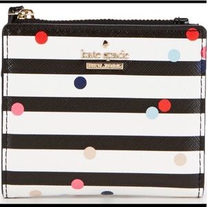 Kate Spade Striped Confetti Dot Adalyn Wallet